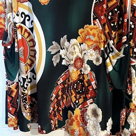 Floral Bohemian Abstract Design Dress - Picture 4 of 8